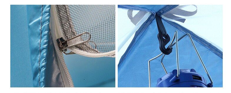 Cheap Goat Tents Folding tent full automatic quick opening portable mountaineering camping tent park picnic sunscreen tent Tents 